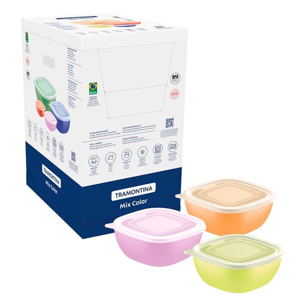 Pote Mixcolor Tramontina 600ml Sortido 1 Pote Mixcolor Tramontina 600ml Sortido