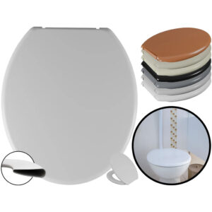 Assento Básico Com Tampa Para Privada Vaso Sanitário Oval Universal Soft Astra