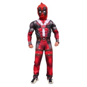 Fantasia Infantil Deadpool Macacão com Capuz