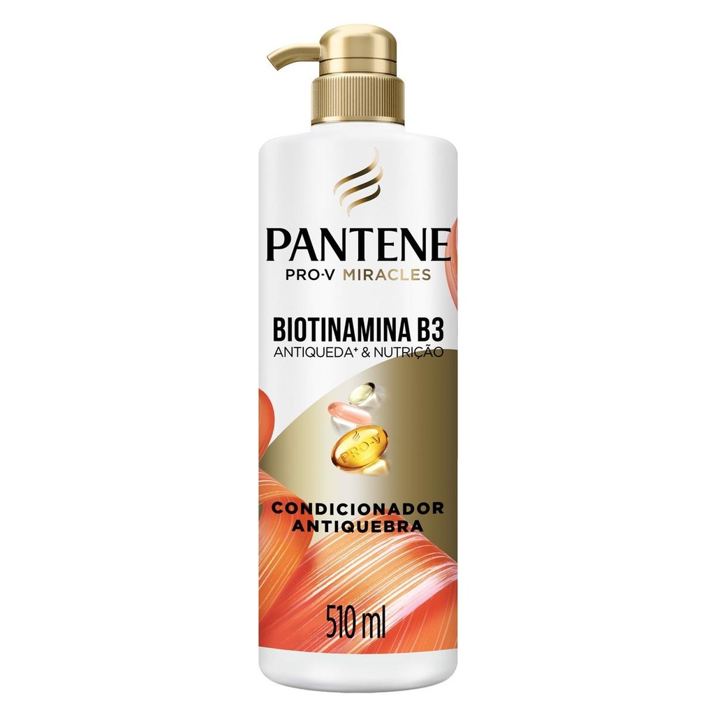 Condicionador Pantene Antiqueda Biotinamina B3 1 Condicionador Pantene Antiqueda Biotinamina B3 510ml
