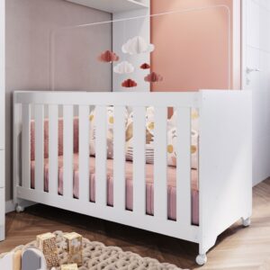 Berço Aconchego com Rodizio