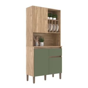 Armário de Cozinha 3 Portas 1 Gaveta Carvalho Oak/Arbo - Decibal