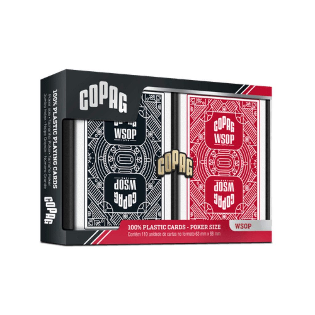 Baralho Poker WSOP Duplo Copag 110 Cartas 1 Baralho Poker WSOP Duplo Copag 110 Cartas