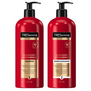 KIT SHAMPOO + CONDICIONADOR BLINDAGEM ANTIUMIDADE TRESEMMÉ 650ML - 2 Itens