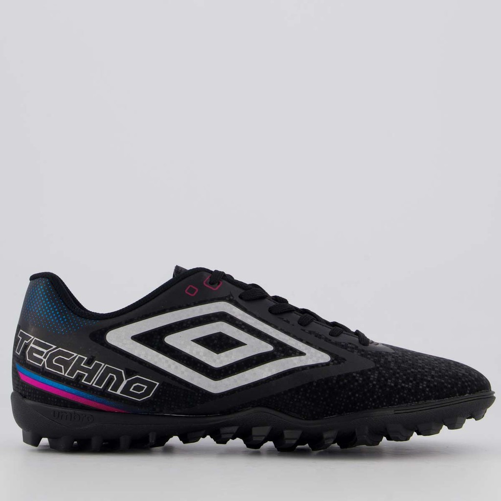 Chuteiro Society Umbro Preto e Cinza Masculino 1 Chuteiro Society Umbro Preto e Cinza Masculino
