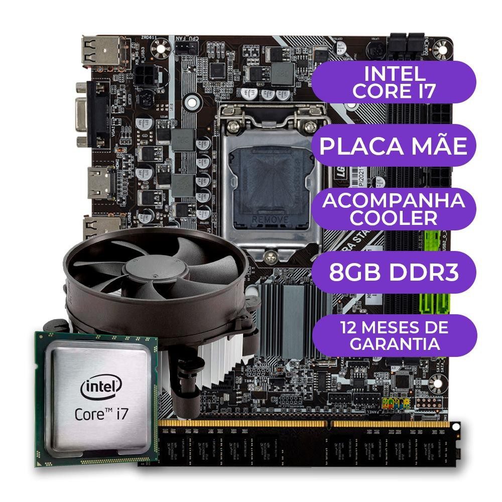 Kit Upgrade: Intel Core i7 + Placa M?e LGA 1155 1 Kit Upgrade: Intel Core i7 + Placa Mãe LGA 1155