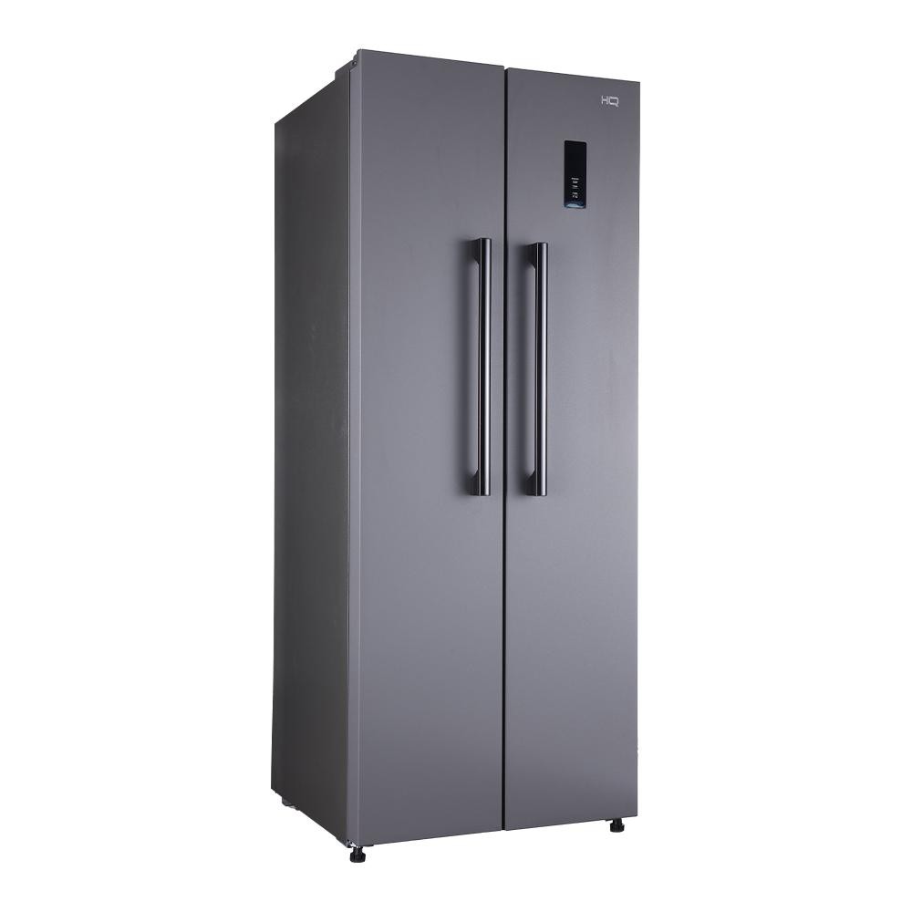 Geladeira Side by Side HQ 460L Frost Free Cinza 1 Geladeira Side by Side HQ 460L Frost Free Cinza