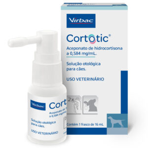 Cortotic Spray Solução Otológica Contra Otites Cães Virbac 16 ML