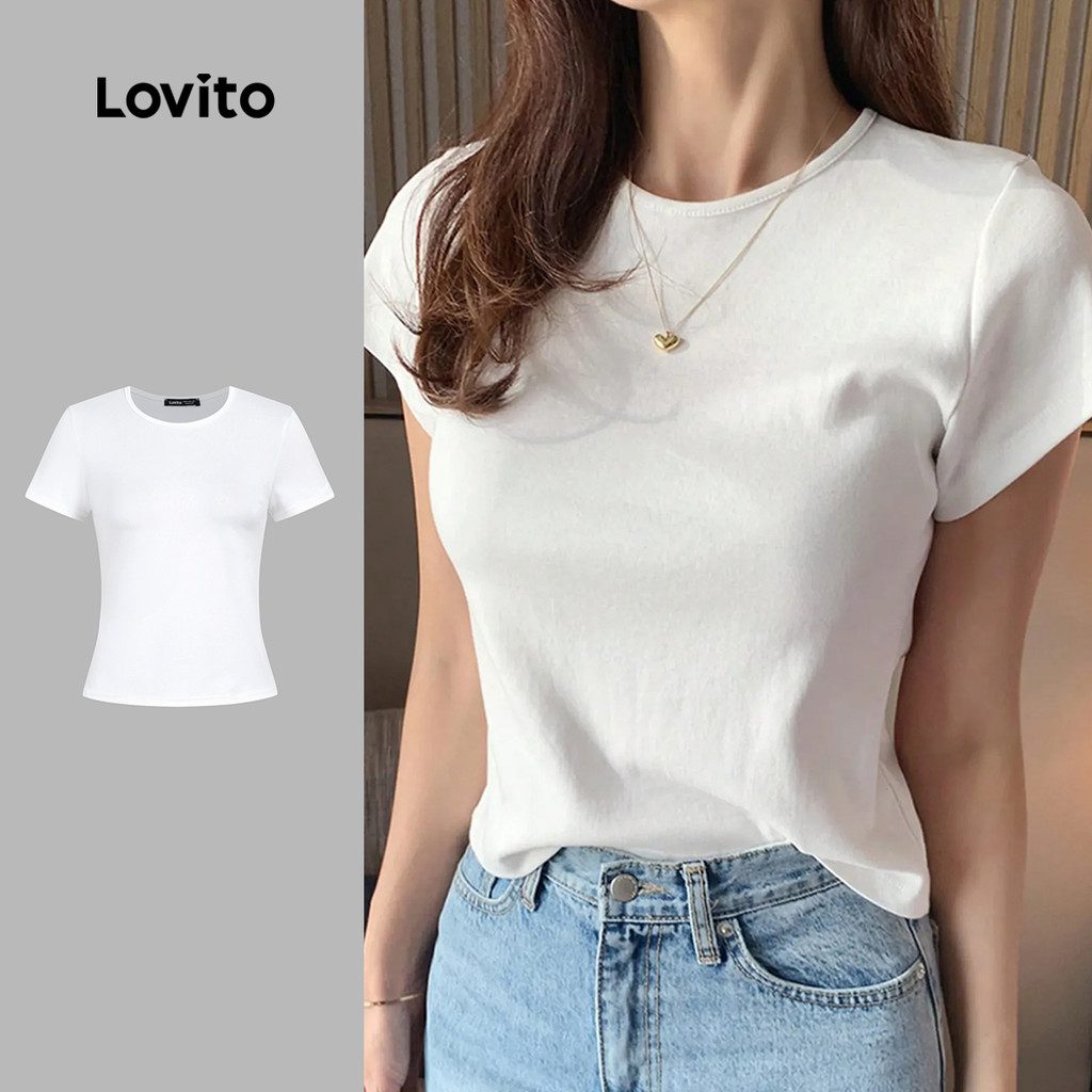 Camiseta Branca Casual Feminina Macia 1 Camiseta Branca Casual Feminina Macia