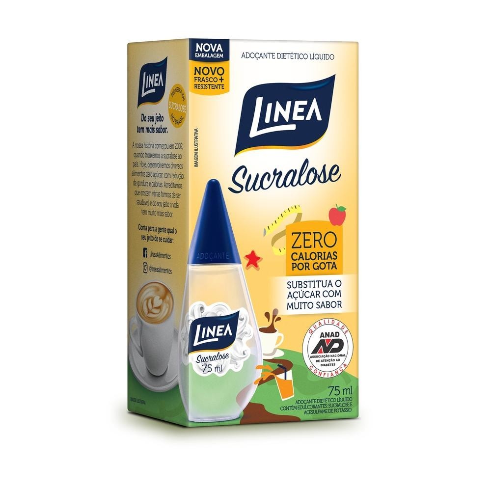 Adoçante Líquido Sucralose 75ml Linea 1 Adoçante Líquido Sucralose 75ml Linea