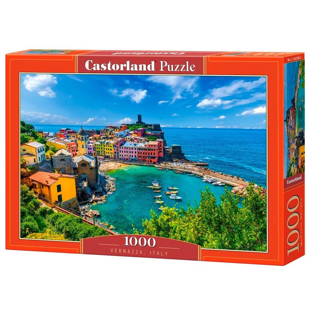 Puzzle 1000 Pe?as Vernazza It?lia Castorland 1 Puzzle 1000 Peças Vernazza Itália Castorland
