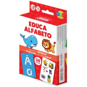 Jogo Educacional Alfabeto 34 Cartas GGB