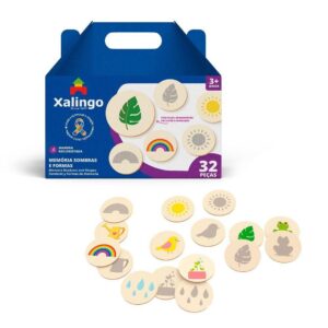 Jogo da Memória Sombras e Formas Infantil Xalingo