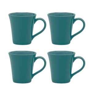 Jogo de 4 canecas Tulipa 330 ml Oxford Verde Escuro