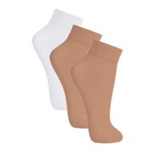 Meias Soquete Fio 20 Microfibra 3 Pares