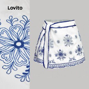 Shorts Boho Florais Verão Feminino