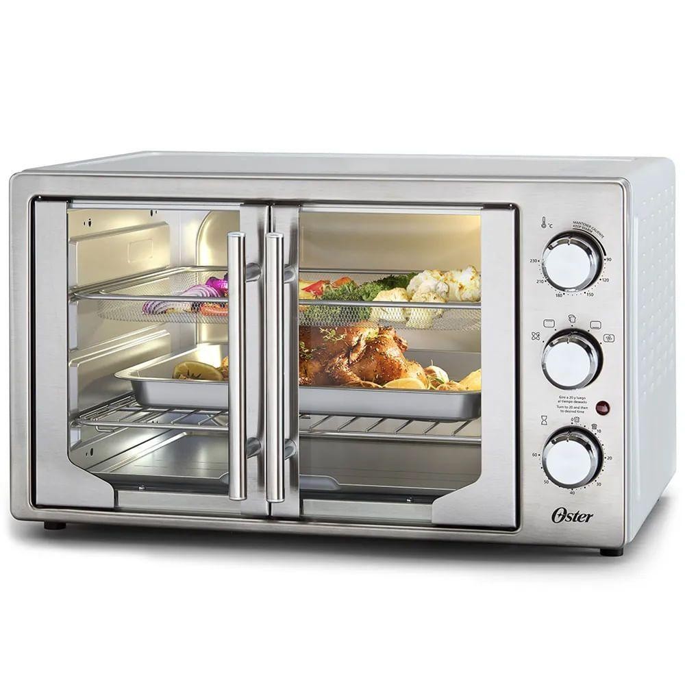 Forno e Fritadeira Sem ?leo Oster 42L 1 Forno e Fritadeira Sem Óleo Oster 42L French Door 2 Em 1 110V