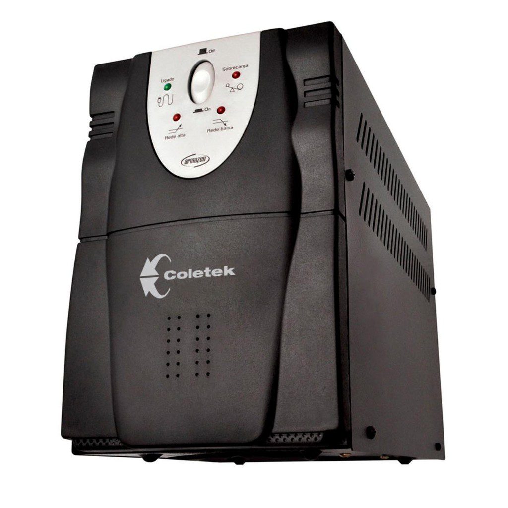 Estabilizador 3200VA Coletek Bivolt Preto 1 Estabilizador 3200VA Coletek Bivolt Preto
