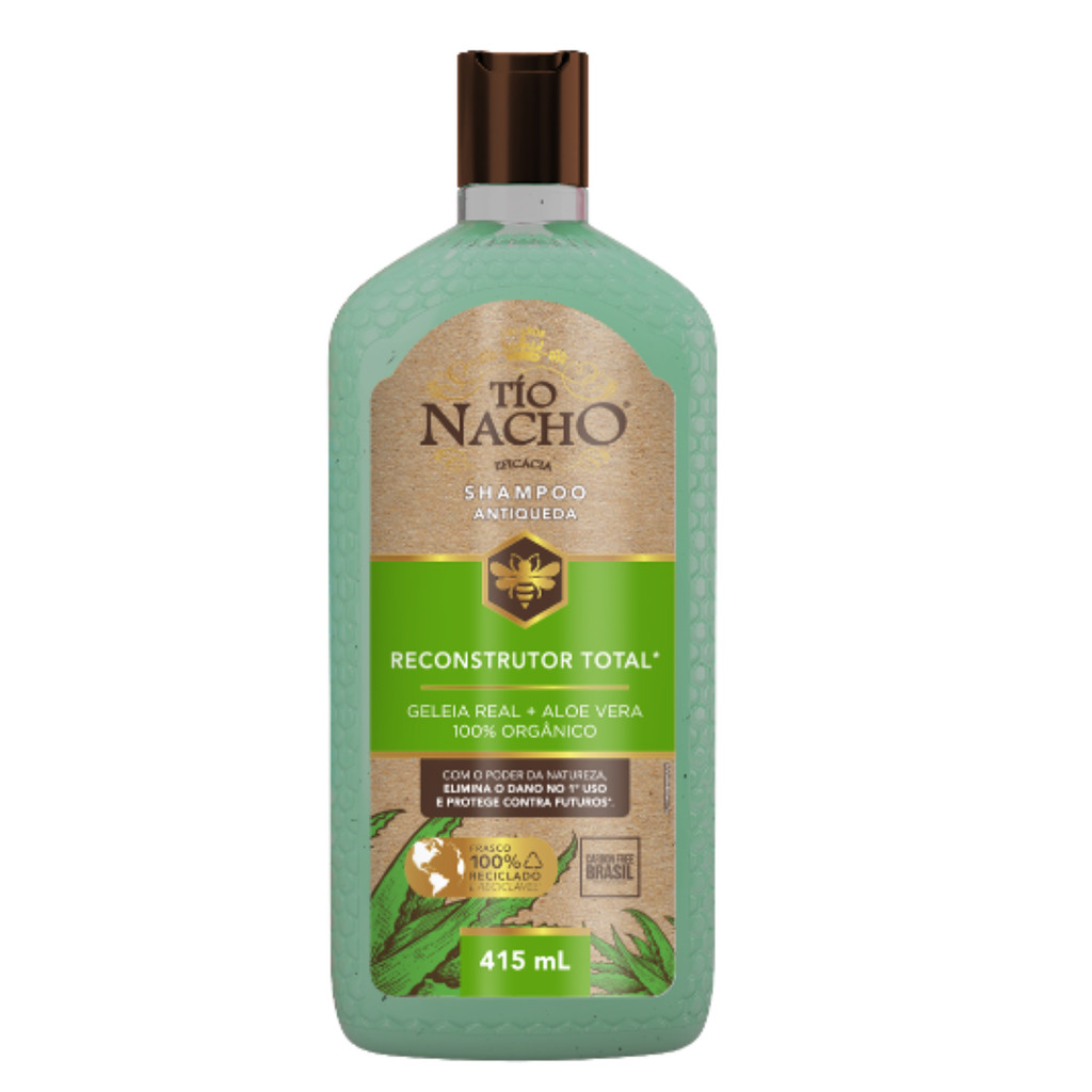 Shampoo Reconstrutor Tio Nacho Aloe Vera 415ml 1 Shampoo Tio Nacho Reconstrutor Total 415ml