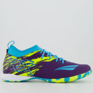 Chuteira Futsal Roxa e Azul RX Locker