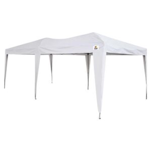 Tenda Gazebo 3 x 6 m em aço Dobrável Branco Sanfonada BEL
