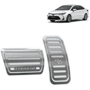 Pedaleira Corolla 20/.. Automático Aço Inox - Não fura o pedal