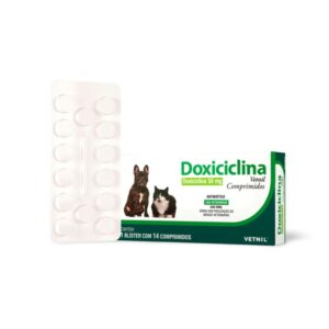 Doxiciclina 50mg Para Cães e Gatos 14 comprimidos - Vetnil