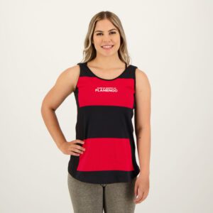 Regata Flamengo Feminina Preta e Vermelha