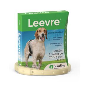 Coleira Antipulgas e Carrapatos Para Cães Leevre 63cm M/G