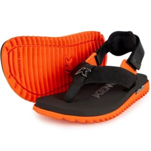 Chinelo Infantil Kenner Kivah Run Kids Preto Laranja