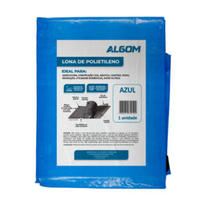 Lona Azul 100 Micras Algom - Diversos Tamanhos