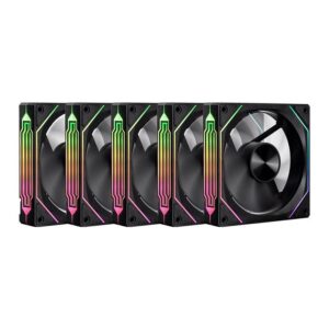 Kit Ventoinhas ARGB Pichau Ventus NX 5x120mm