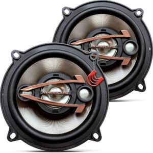 Kit Alto Falante 5 Polegadas 160w Som Bocas Medios Potência para Portas Quadriaxial Hurricane Qr5