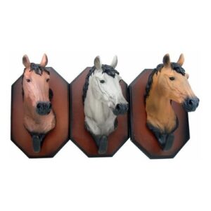 Cabide Cabeça de Cavalo Resina Country