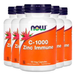 Vitamina C Zinco Now Foods - 90 Cápsulas