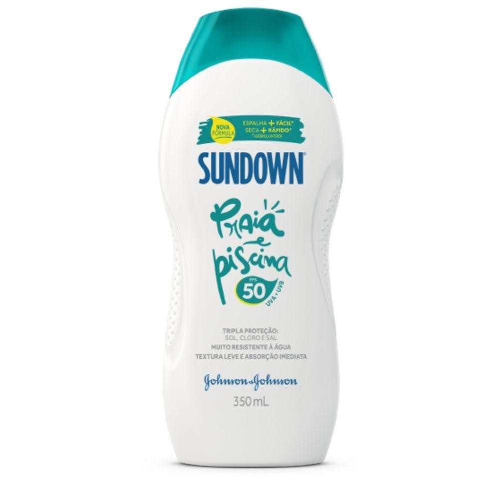Protetor Solar Sundown FPS 50 350ml 1 Protetor Solar Sundown Praia e Piscina FPS 50 350ml
