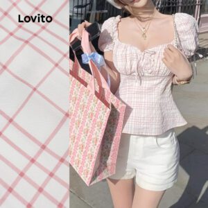 Blusa de Lã para Primavera/Verão Rosa