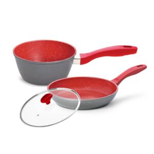 Panela Sauce Ichef 20cm Vermelha Antiaderente