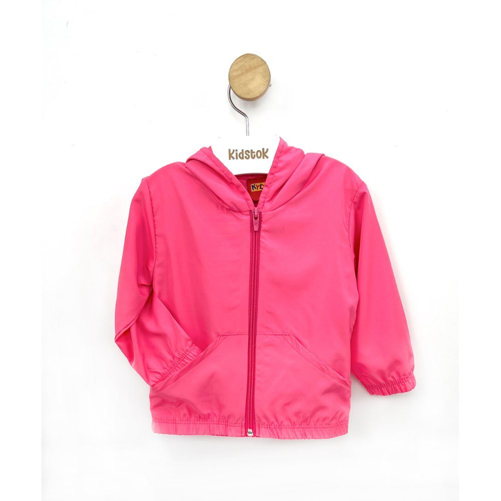 Jaqueta Corta Vento Infantil Rosa Kyly 1 Jaqueta Corta Vento Infantil Rosa Kyly
