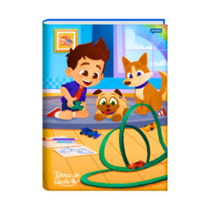 Caderno Brochura Universitário Turma Do Duda 80 Folhas  - Jandaia CAPA:CARRINHO