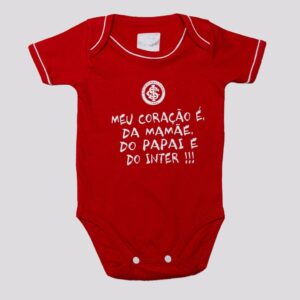 Camiseta Algodão Curta Unissex Vermelha Bebê