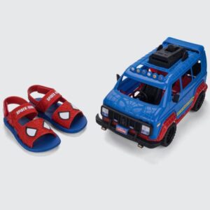 Sandália Homem Aranha + Carro Grendene