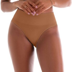 Calcinha Tanga Cós Alto Avelã Sem Costura