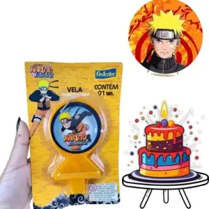 Vela Naruto Plana Festcolor - Aniversário Temático