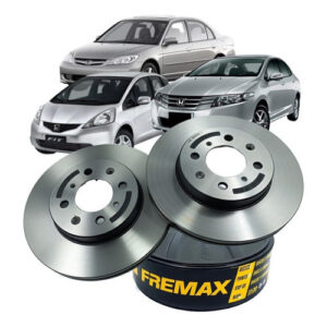 Par Disco Freio Dianteiro Original Fremax Civic 1992 a 2005 New Fit 2009 a 2014 City 2009 a 2014