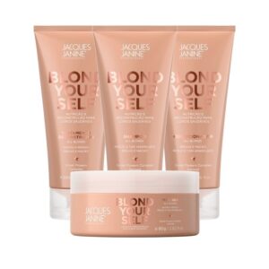 Kit Jacques Janine Blond Yourself Desamarelador Matizador Shampoo Condicionador Máscara Nutrição