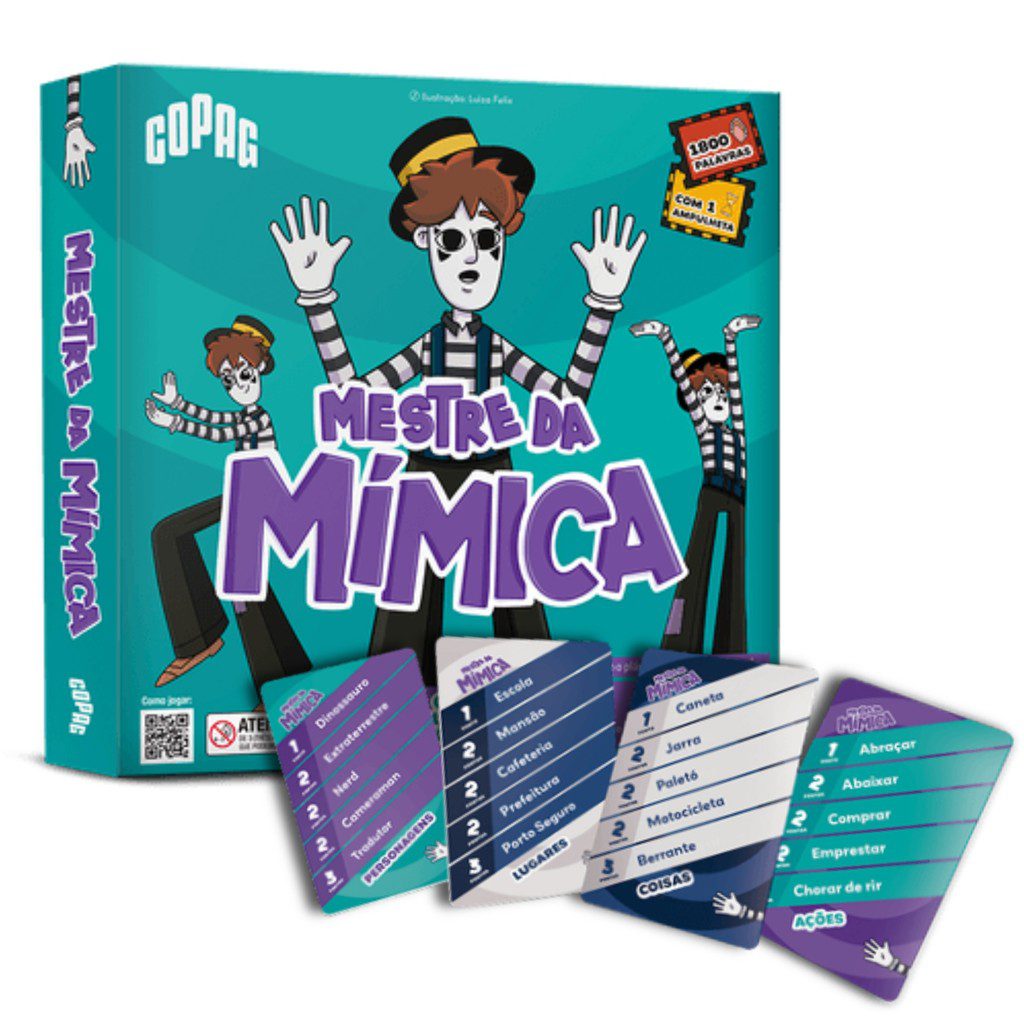 Jogo M?mica Copag 180 Cartas + Ampulheta 1 Jogo Mímica Copag 180 Cartas + Ampulheta