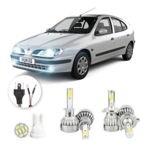 Lâmpadas LED Renault Megane 20000lm - Alto, Baixo, Milha