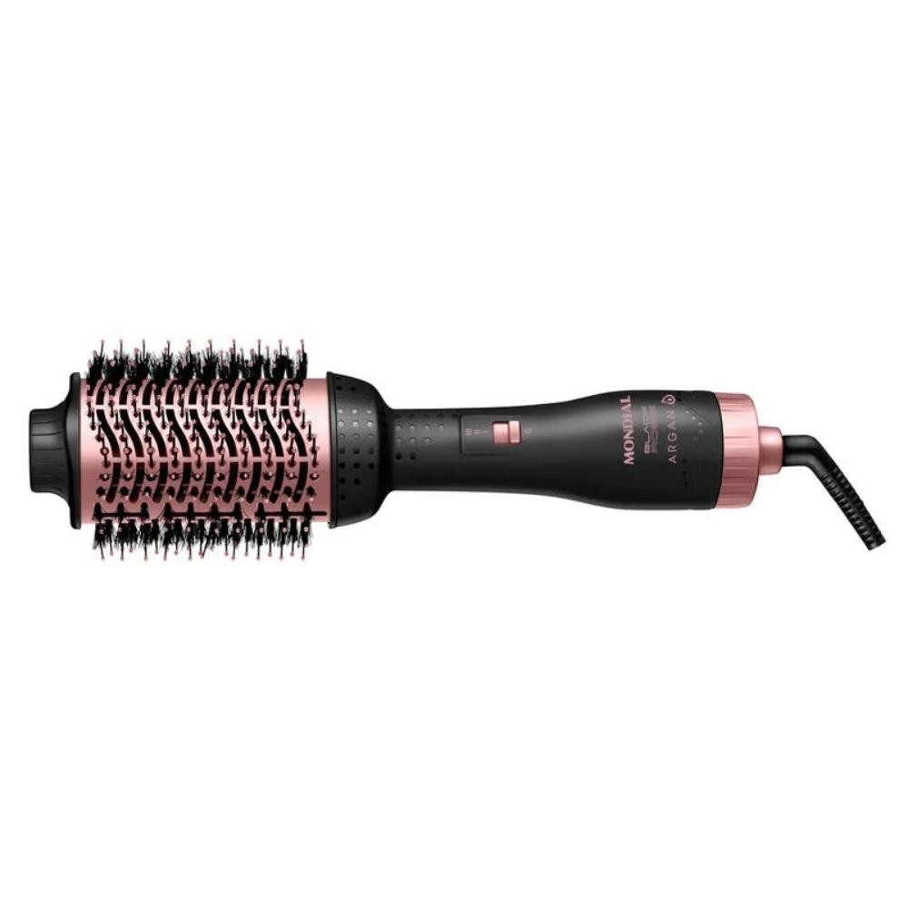 Escova Secadora Mondial Black Rose Argan 3 em 1 1 Escova Secadora Mondial Black Rose Argan 3 em 1 1200W Preto/Rosa Bivolt - ES-14-BI