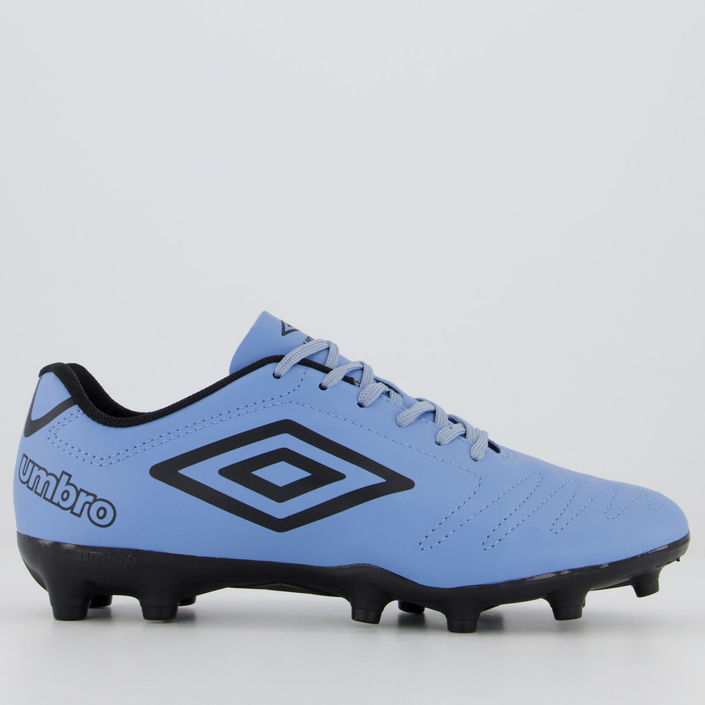 Chuteira de Campo Umbro Azul e Preta 1 Chuteira de Campo Umbro Azul e Preta